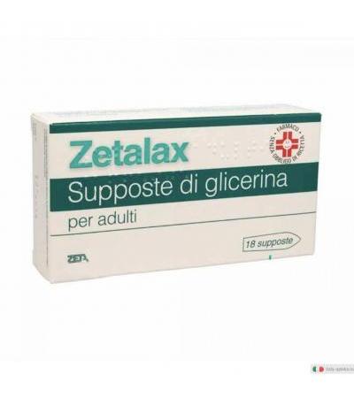 Zetalax Lassativo Supposte di Glicerina Per Adulti 18 Supposte