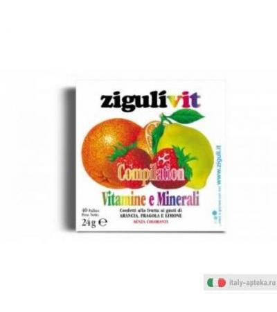 ZiguliVit Compilation Vitamine e Minerali 40 confetti alla frutta