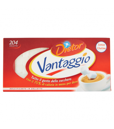 Dietor Vantaggio Dolcificante in Zollette 204 Zollette 290 g