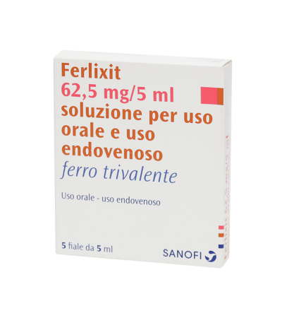 Ferlixit 62,5 mg/ 5 ml 5 fiale da 5 ml