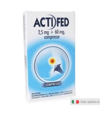 Actifed 12 compresse 2,5 mg + 60 mg