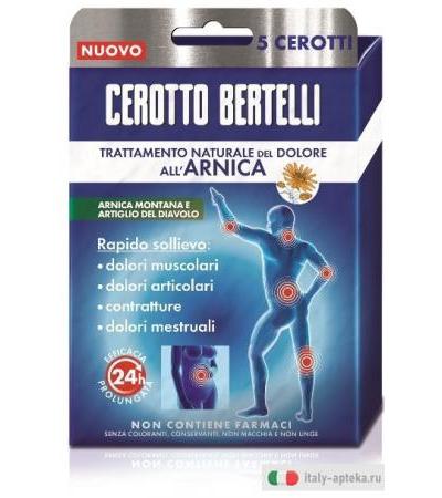 Bertelli Cerotto Arnica 5 Pezzi