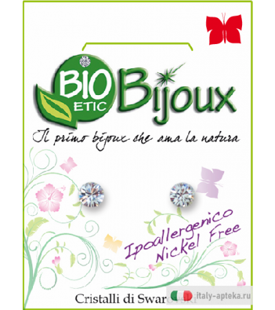 Bio Bijioux Orecchino Xirius 4,1mm Crystal