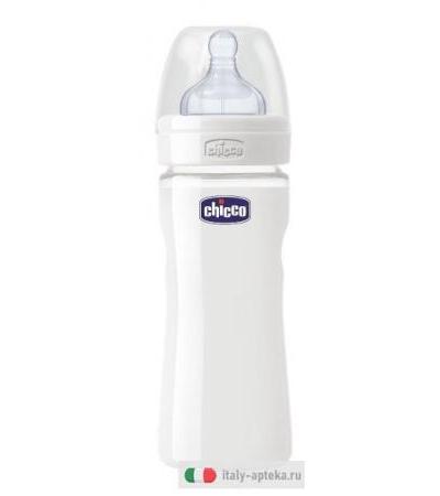 Chicco Biberon Benessere Vetro Tettarella Silicone 240ml