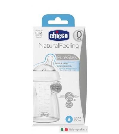 Chicco Biberon Naturalfeeling Vetro 0 Mesi+ 250ml