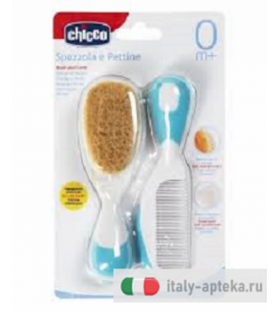 Chicco Spazzola e Pettine Azzurro