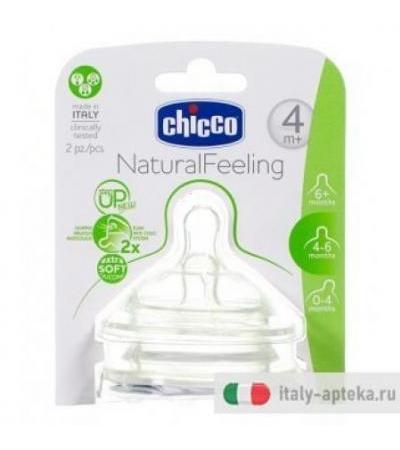 Chicco Tettarella Natural Feeling 4m+ Flusso Regolabile 2 Pezzi