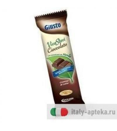 Giusto Senza Zucchero Barretta Cioccolato Ripieno Cremoso Con Stevia