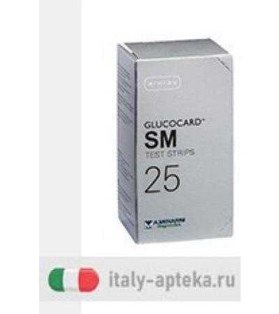 Glucocard SM Strisce Test 25 Pezzi