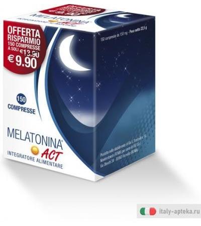 Melatonina Act 1mg 150 Compresse