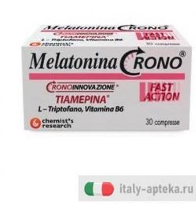Melatonina Crono 1mg Tiamepina 30 Compresse