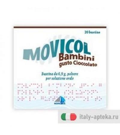 Movicol Cioccolato Bambini 20 Buste 6,9g