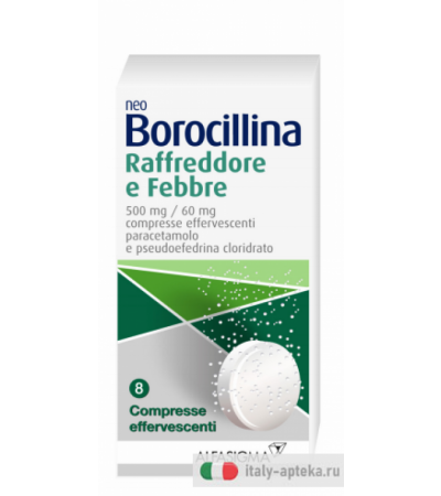 Neoborocillina Raffreddore E Febbre 8 Compresse Effervescenti