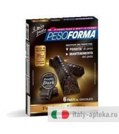 Pesoforma Barrette Double Dark Fondente Intenso 12 Pezzi