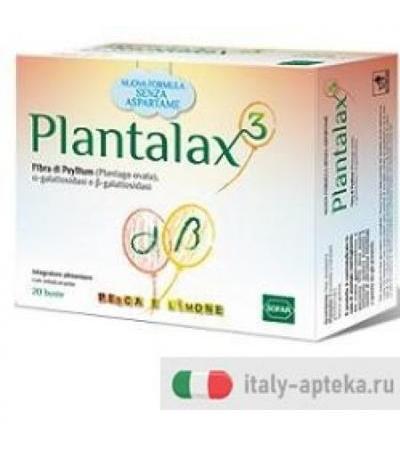 Plantalax 3 Pesca/Limone 20 Buste