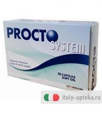 PROCTO SYSTEM 20CPS SOFT GEL