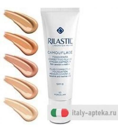 Rilastil Camouflage  Fondotinta Fluido Media Coprenza 40
