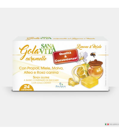 Sanavita Gola Limone E Miele 24 Caramelle