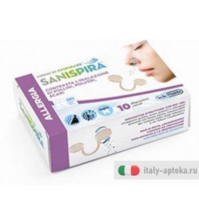 Sanispira Allergia Filtro  Nasale M 10 Pezzi