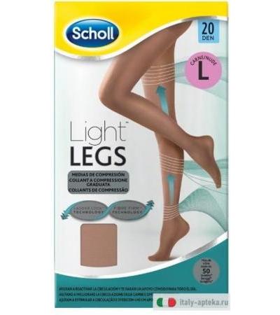 Scholl Light Legs Collant 20 Denari Taglia L Nude