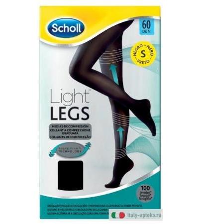 Scholl Light Legs Collant 60 Denari Taglia S Nero