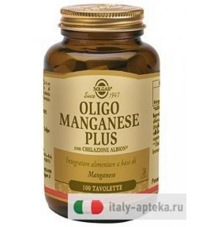 Solgar Oligo Manganese Plus 100 tavolette