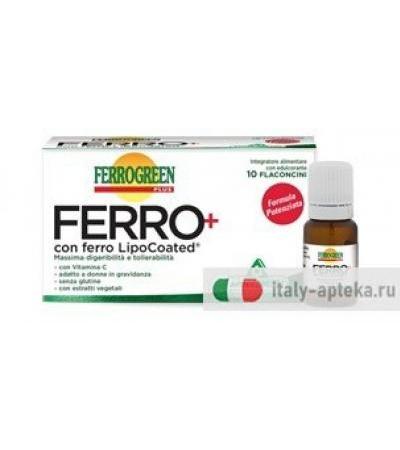 Specchiasol Ferrogreen Plus Ferro+ 10 Flaconcini 8ml