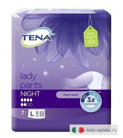 Tena Lady Pants Night Misura L 7 Pezzi