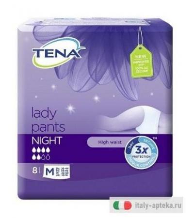 Tena Lady Pants Night Misura M 8 Pezzi