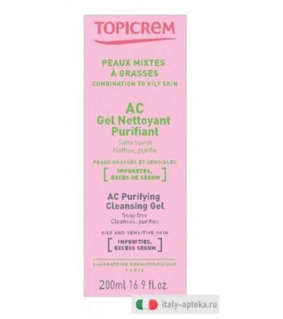 TOPICREM AC GEL DET PURIF200ML