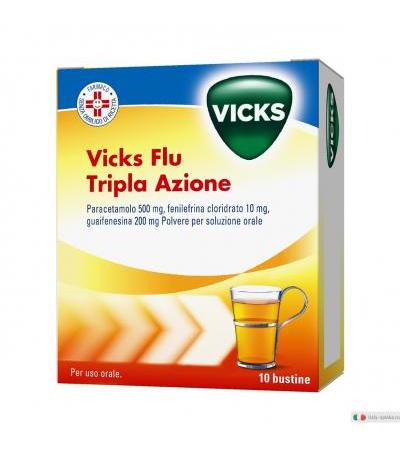Vicks Flu Tripla Azione Polvere Orale 10 Buste