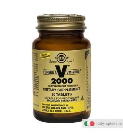 VM 2000 Supplement Solgar 30 Tavolette