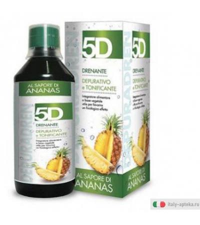 5D Depuradren Ananas Integratore Depurativo Drenante 500 ml
