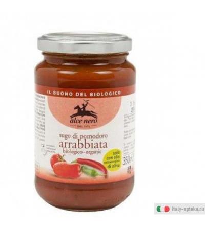 alce nero sugo di pomodoro all'arrabbiata