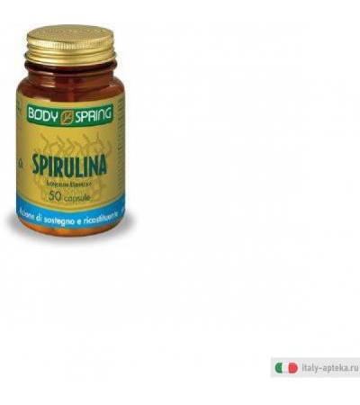 Body Spring Integratore Alimentare Spirulina 50 Capsule