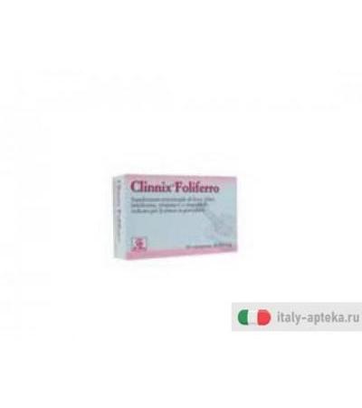 clinnix foliferro integratore alimentare di ferro, folati, lattoferrina, vitamina c e