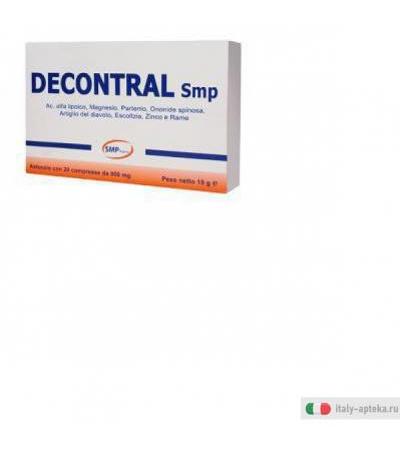decontral smp integratore alimentare a base di acido ?-lipoico, magnesio, partenio, ononide