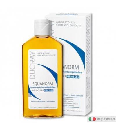 Ducray Squanorm - Shampoo Anti Forfora per capelli Grassi 200 ml