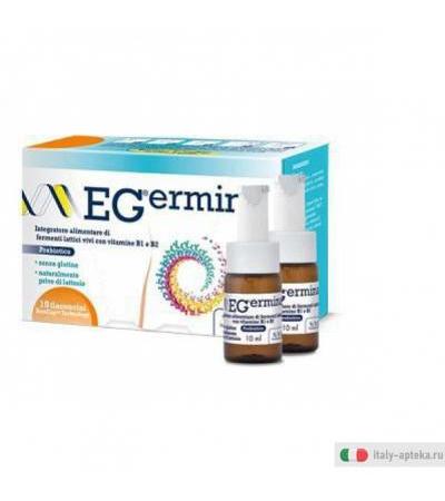 egermina integratore alimentare di fermenti lattici, con vitamina b1 e b2.