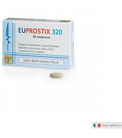 euprostix 320 integratore alimentare a base di serenoa, bromelina, uva ursina, ortica, zinco, coenzima