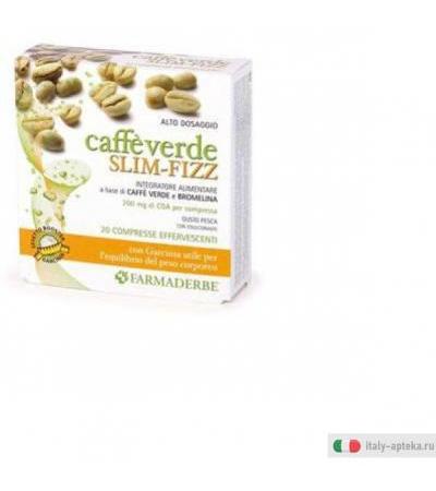 Farmaderbe caffè verde Slim Fizz Integratore 20 Compresse Effervescenti