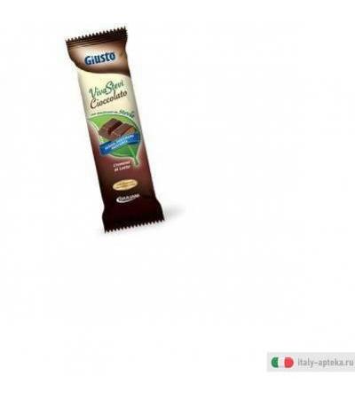 Giusto senza zucchero Barretta Cioccolato Cremino con Stevia 35 g