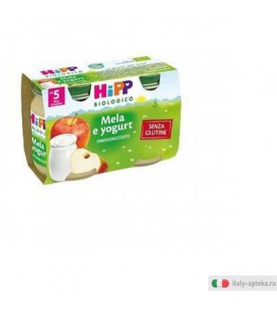Hipp Bio Omogeneizzato Mela e Yogurt 125 g 2 Vasetti