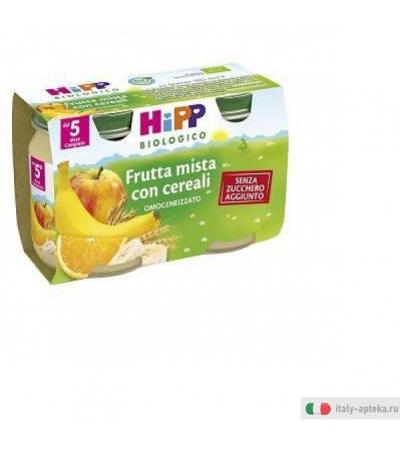 Hipp Biologico Omogeneizzato di frutta mista con cereali 2x125g