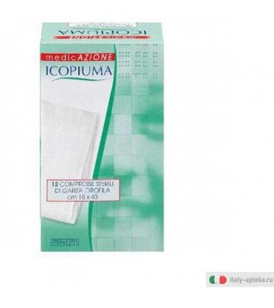 Icopiuma Compresse sterili di Garza idrofila 18x40 cm 12 pezzi