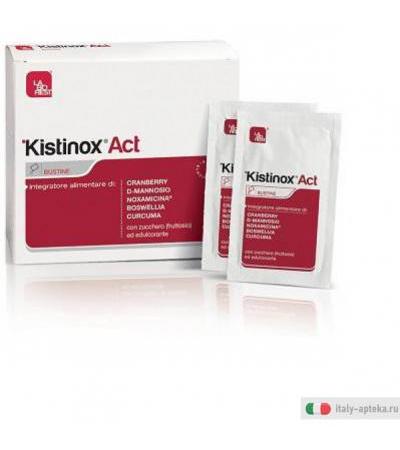 kistinox act integratore alimentare a base di cranberry, d-mannosio, boswellia,