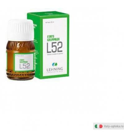 l52 prodotto omeopatico in gocce utile in caso di sintomi simil-influenzali, dolori febbre,