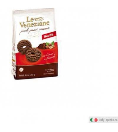 Le Veneziane Biscotti Cacao e Nocciola senza Glutine 250 g
