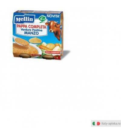 Mellin Pappa completa verdura Pastina Manzo 2 x 250 g