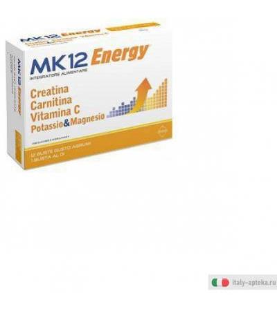 mk12 energy integratore alimentare proenergetico utile come coadiuvante in tutti i casi di incremento